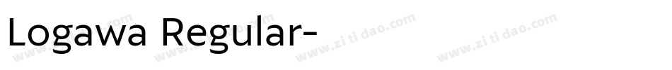 Logawa Regular字体转换